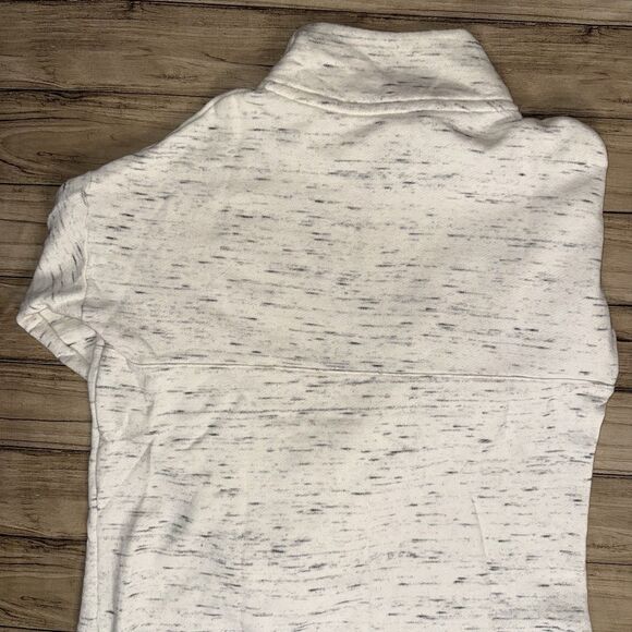 Victorias Secret Pink Tropical Palm Pullover Half Zip Crew Sweatshirt Size Small - Picture 5 of 9